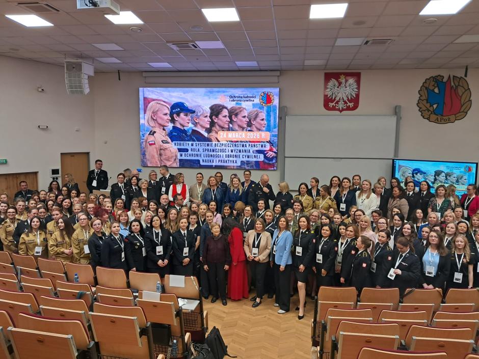 Konferencja „Kobiety w systemie bezpieczeństwa państwa. Rola, sprawczość i wyzwania w ochronie ludności i obronie cywilnej. Nauka i praktyka” 
