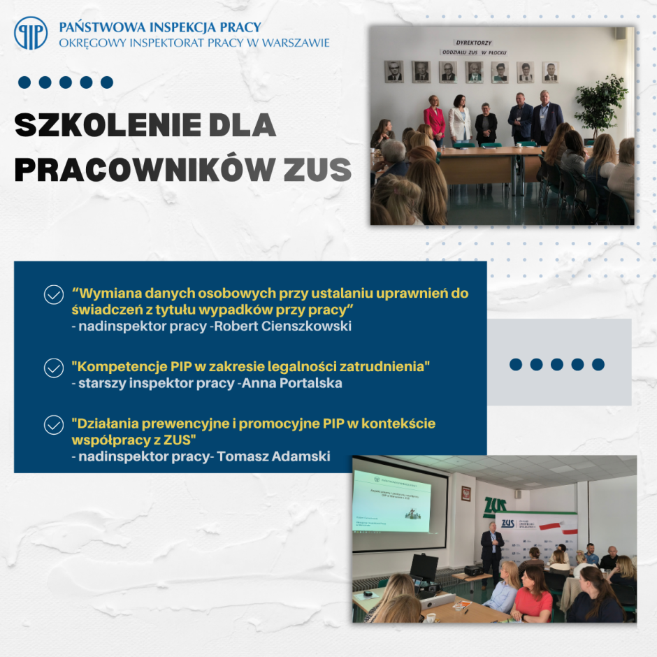 Szkolenie dla pracowników ZUS