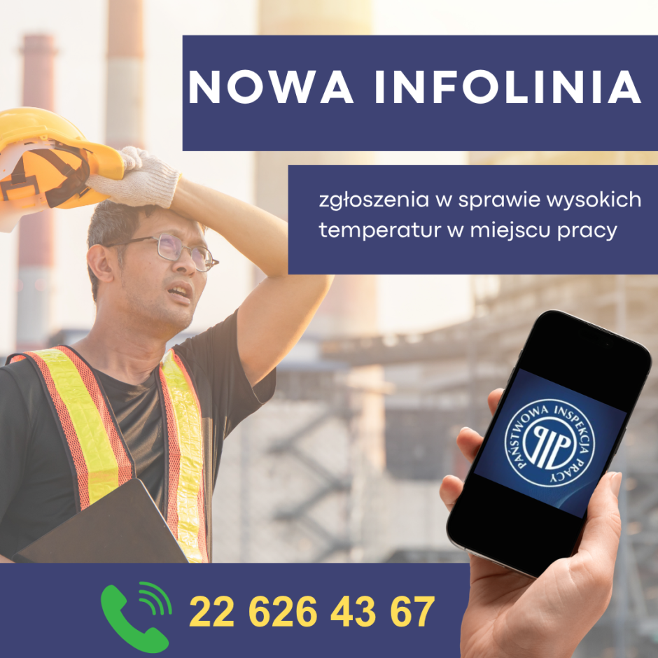 Zgłoś wysokie temperatury w pracy- nowa infolinia